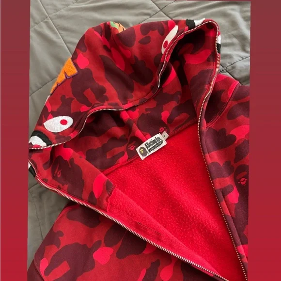 Red bapsta hoodie